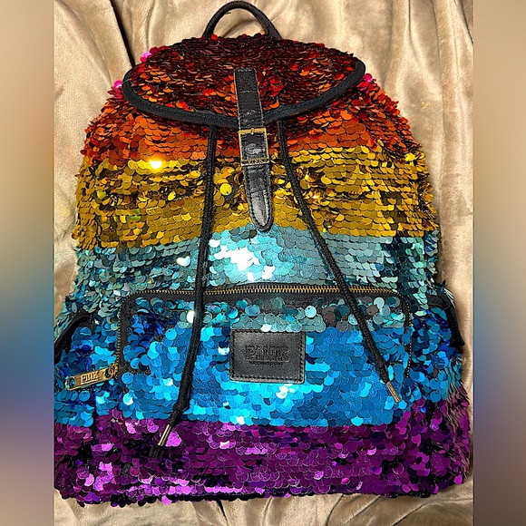 Sac Fourre-tout Victoria's Secret Gold Sparkle - Édition Limitée 2017 - Neuf Avec étiquettes